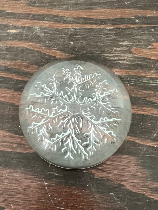 Other - Vintage Cristal France Snowflake Paperweight – Genuine Lead Crystal